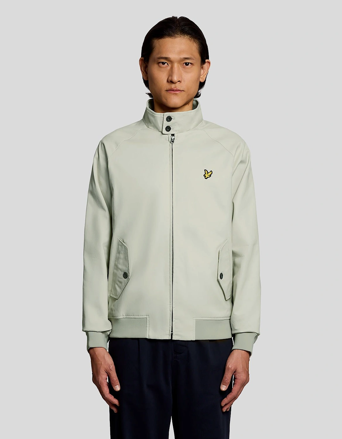 Lyle And Scott Men's Green Cotton Harrington Jacket  Regular/34 Xs