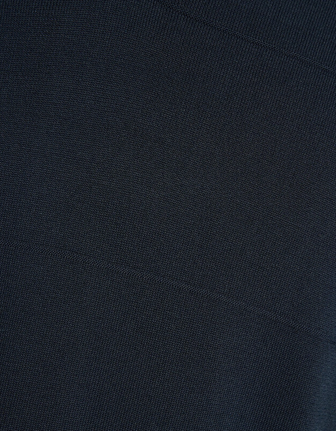 Open Collar Fine Knitted Polo Shirt