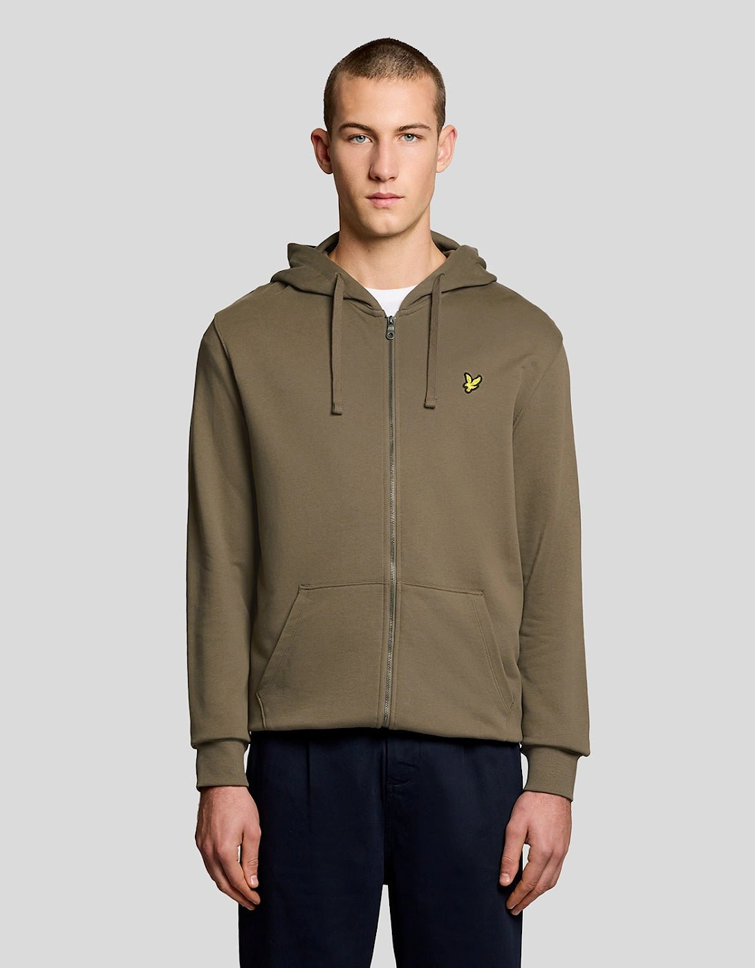 Lyle And Scott Men's Loopback Cotton Full Zip Hoodie  42 Xl