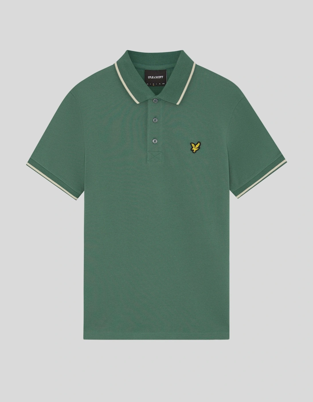 Lyle And Scott Men's Green Tipped Polo Shirt  48/Regular 4XL