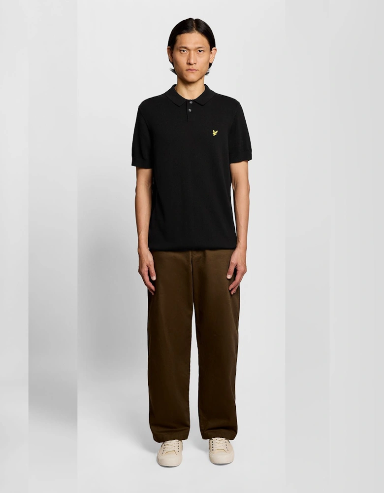 Cotton Knitted Polo Shirt