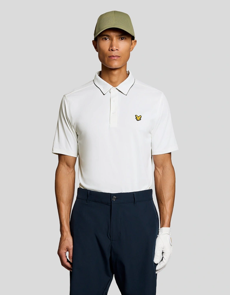 Contrast Collar Polo Shirt