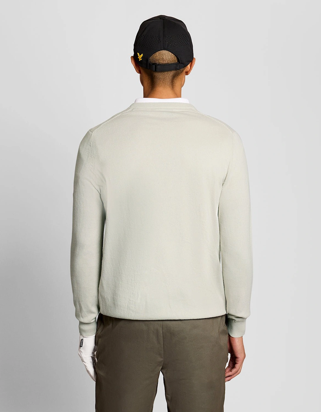 Cotton Blend V-Neck Jumper