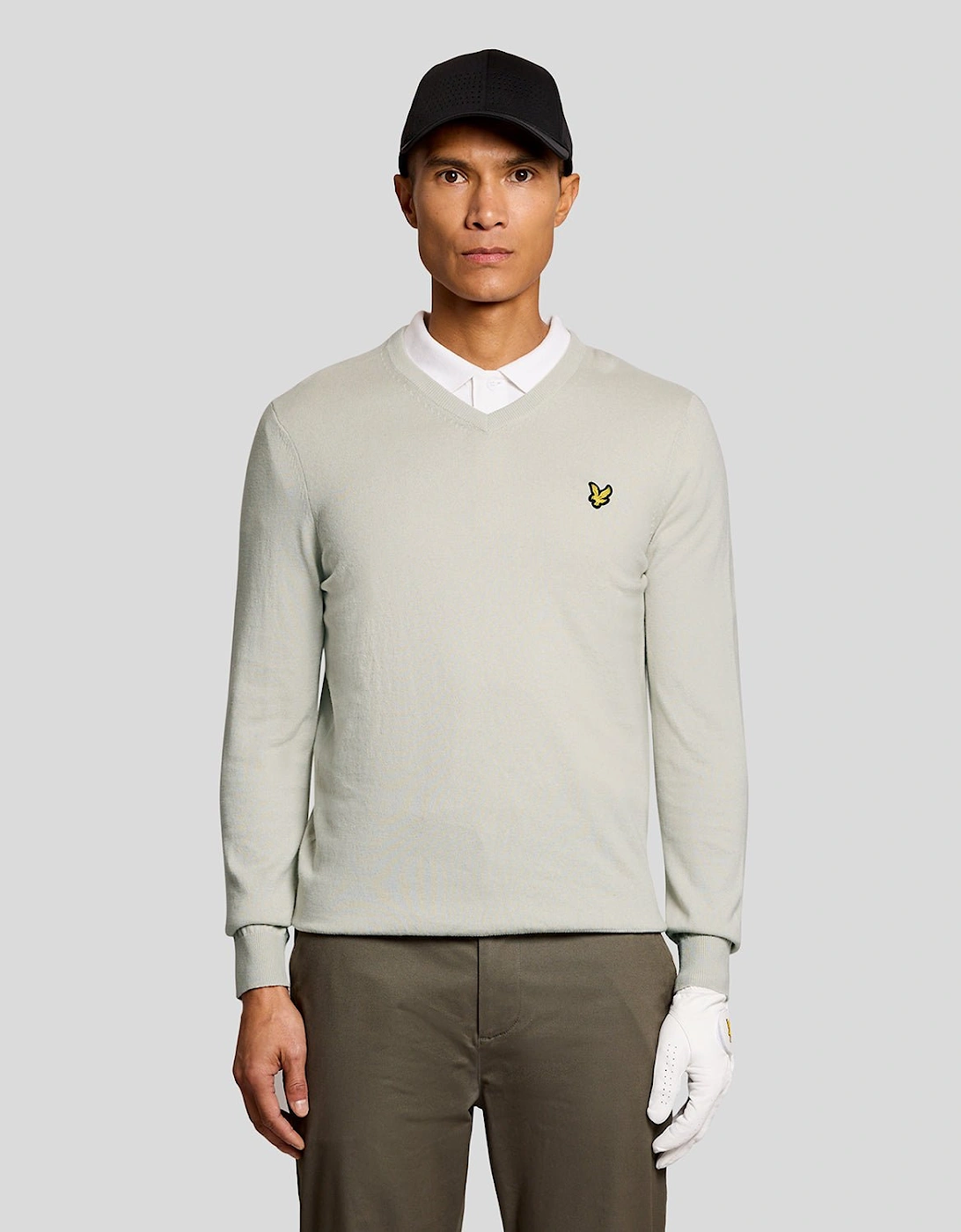 Lyle And Scott Men's Cotton Blend V-Neck Jumper - : 40 L