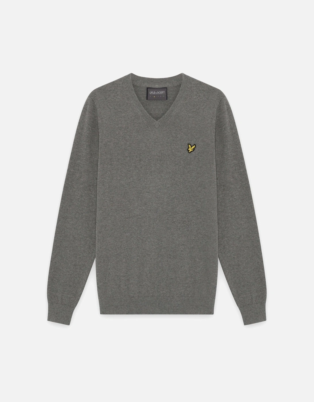 Cotton Blend V-Neck Jumper