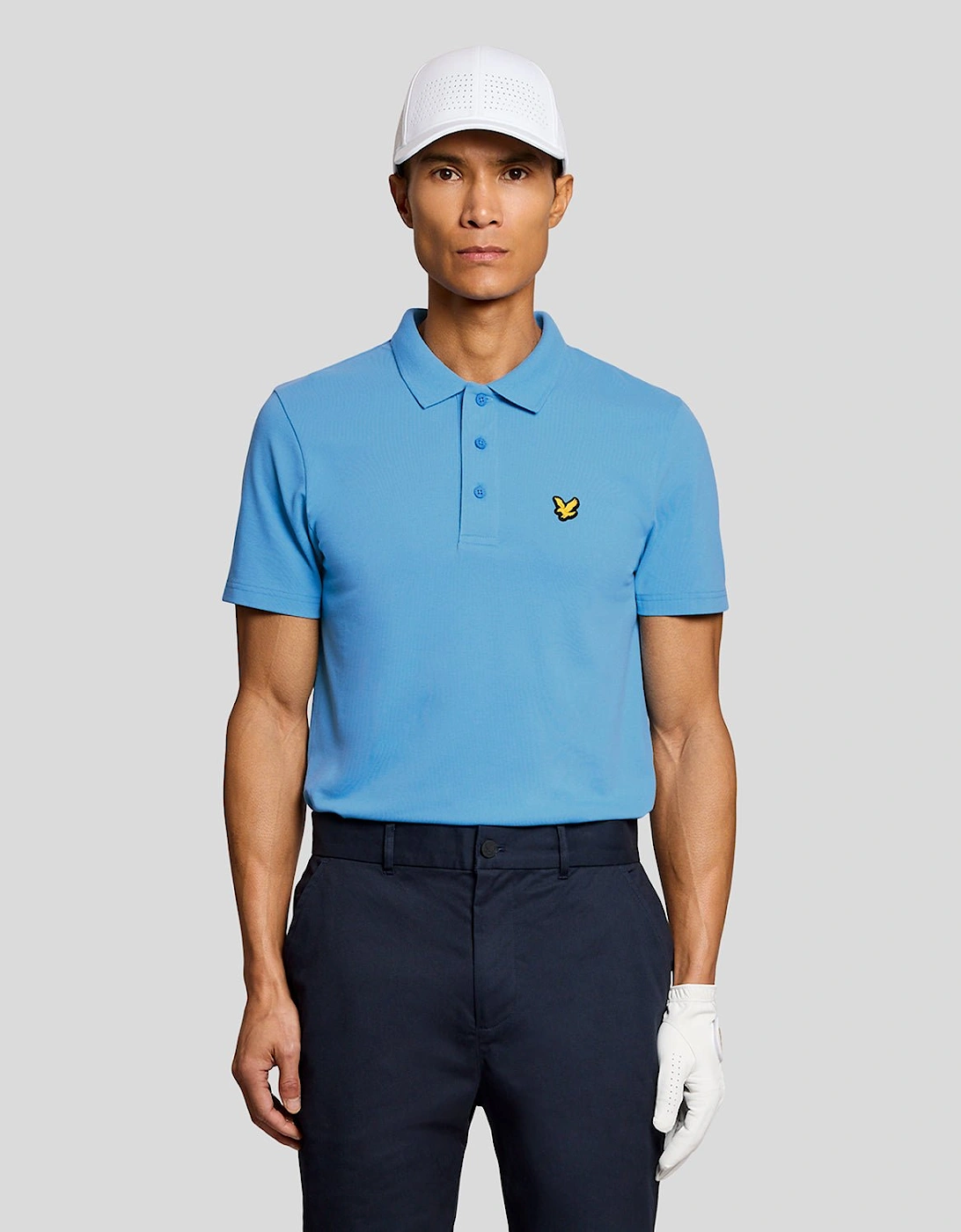 Lyle And Scott Men's Blue Technical Polo Shirt  Xs