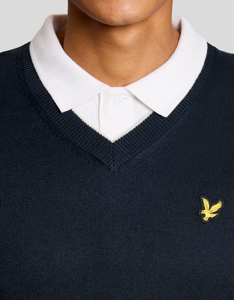 Lightweight Knitted V-Neck Vest