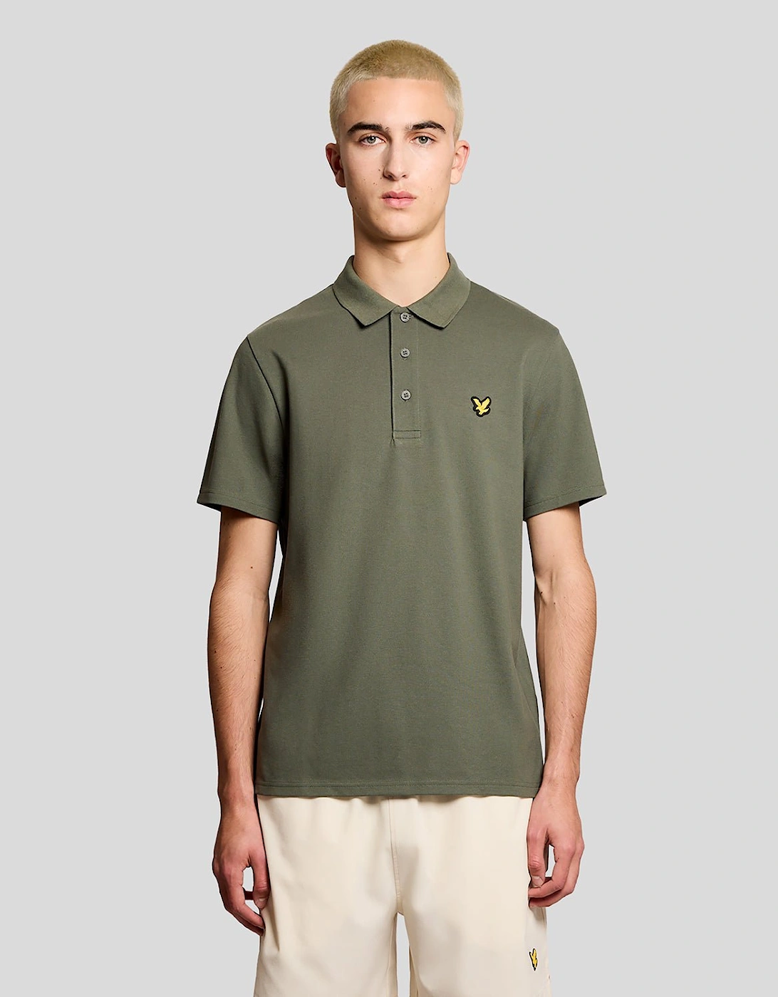 Lyle And Scott Men's Tan Sports Polo Shirt  34 Xs