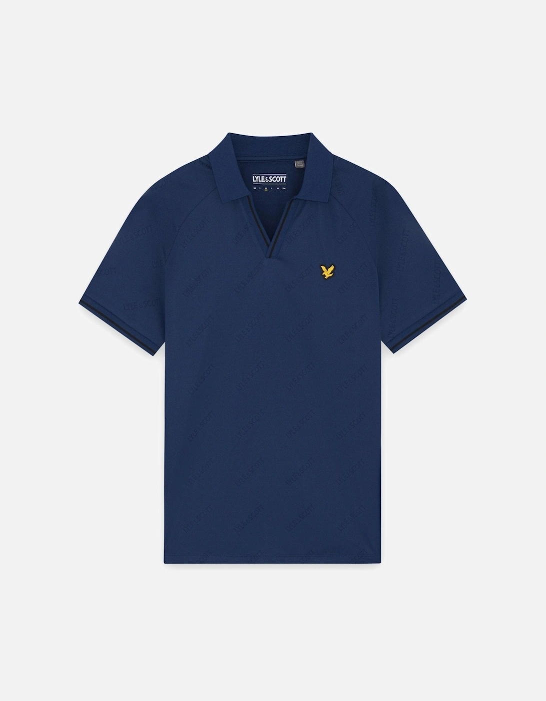 Sports Embossed Football Polo Shirt