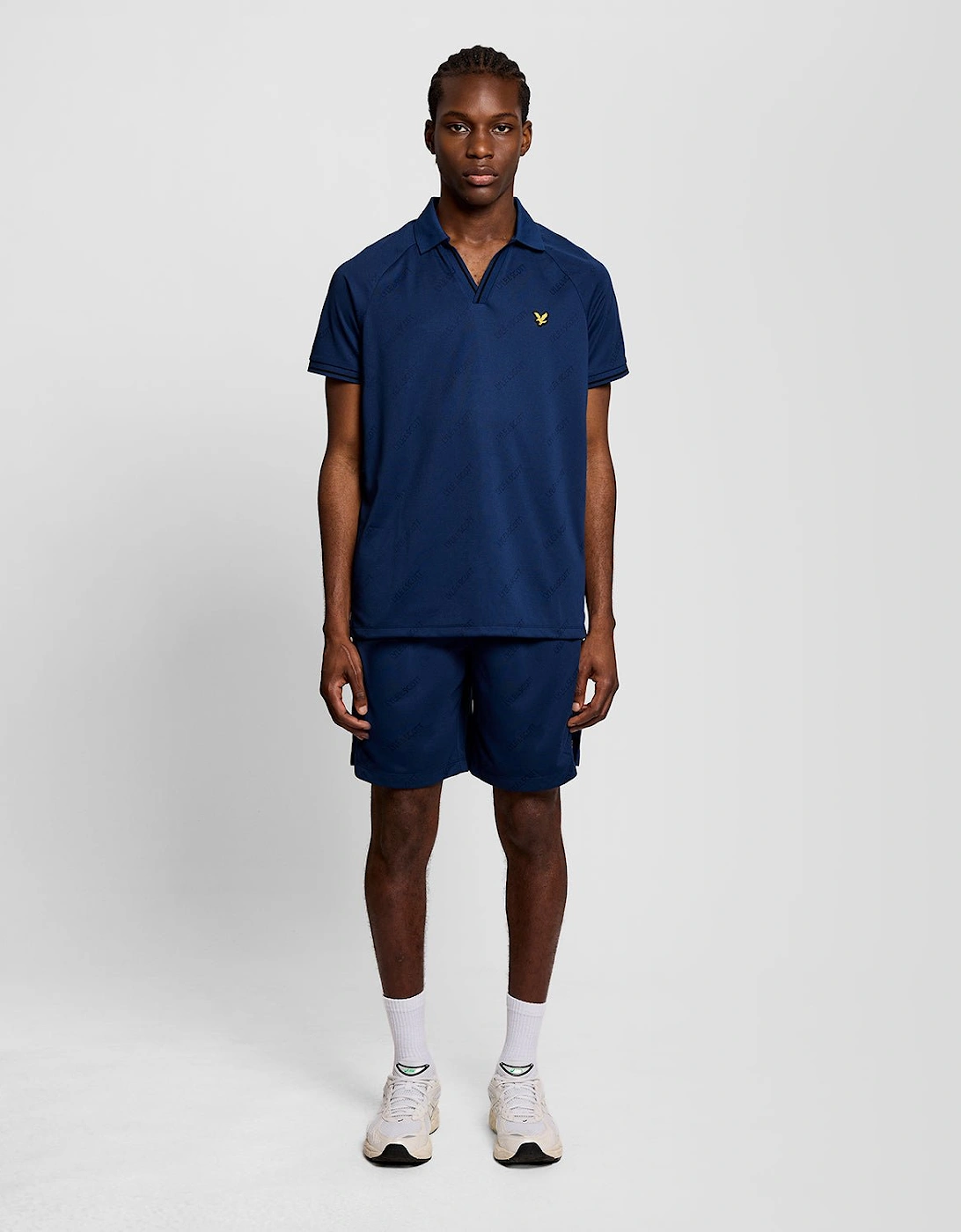 Sports Embossed Football Polo Shirt