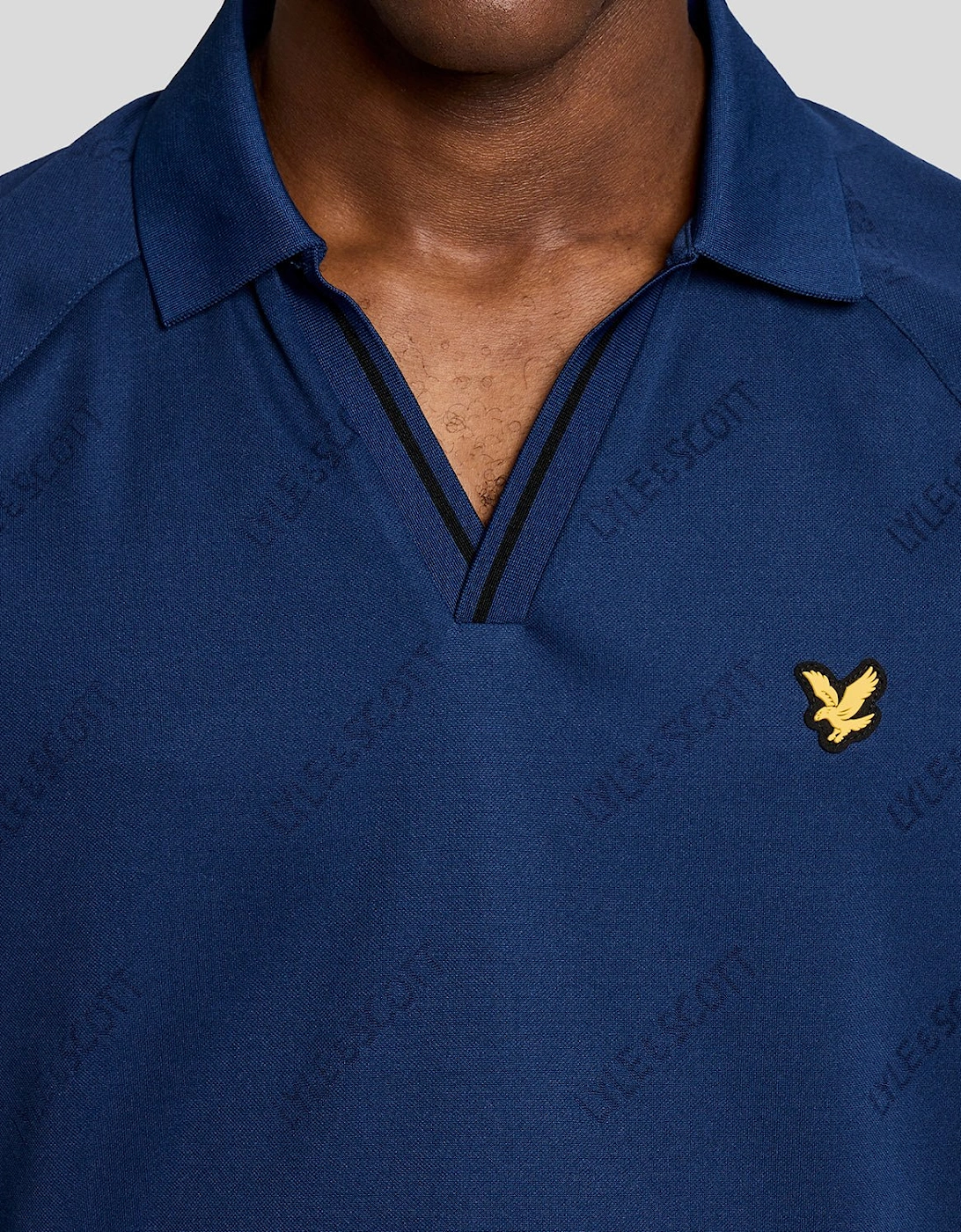 Sports Embossed Football Polo Shirt