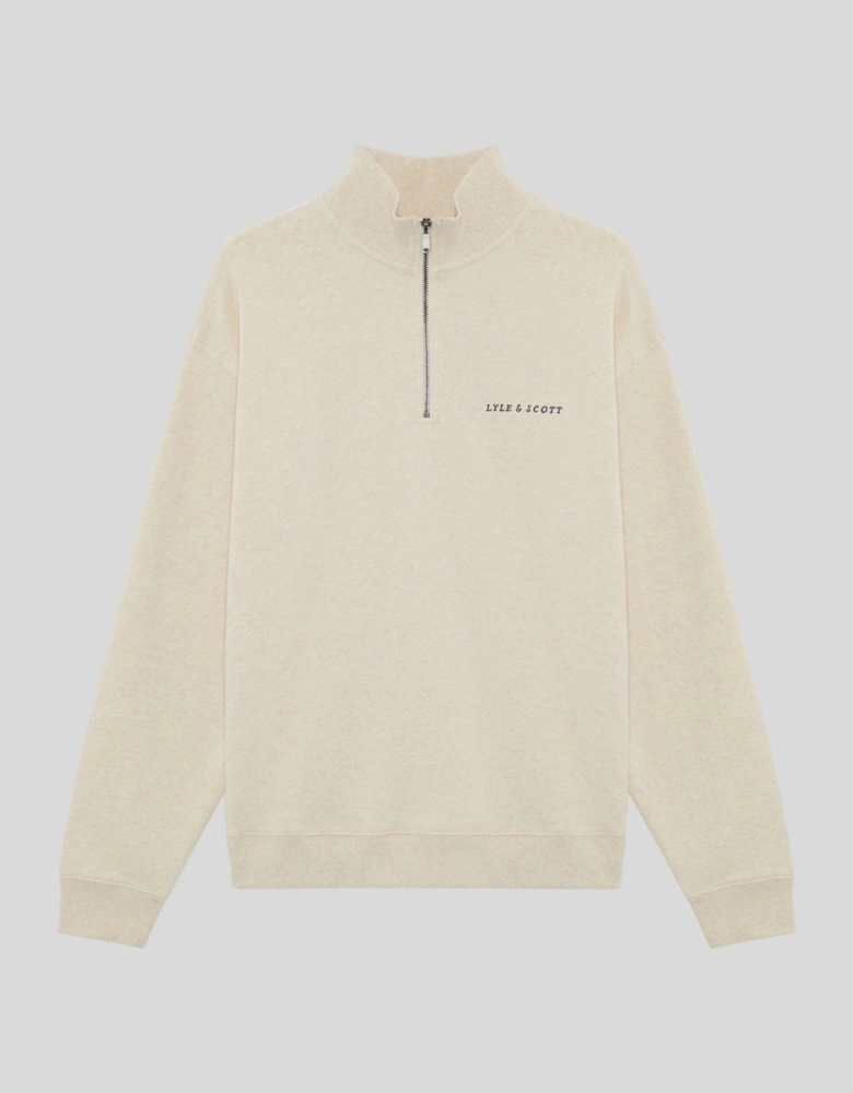 Heavyweight Script 1/4 Zip Sweatshirt