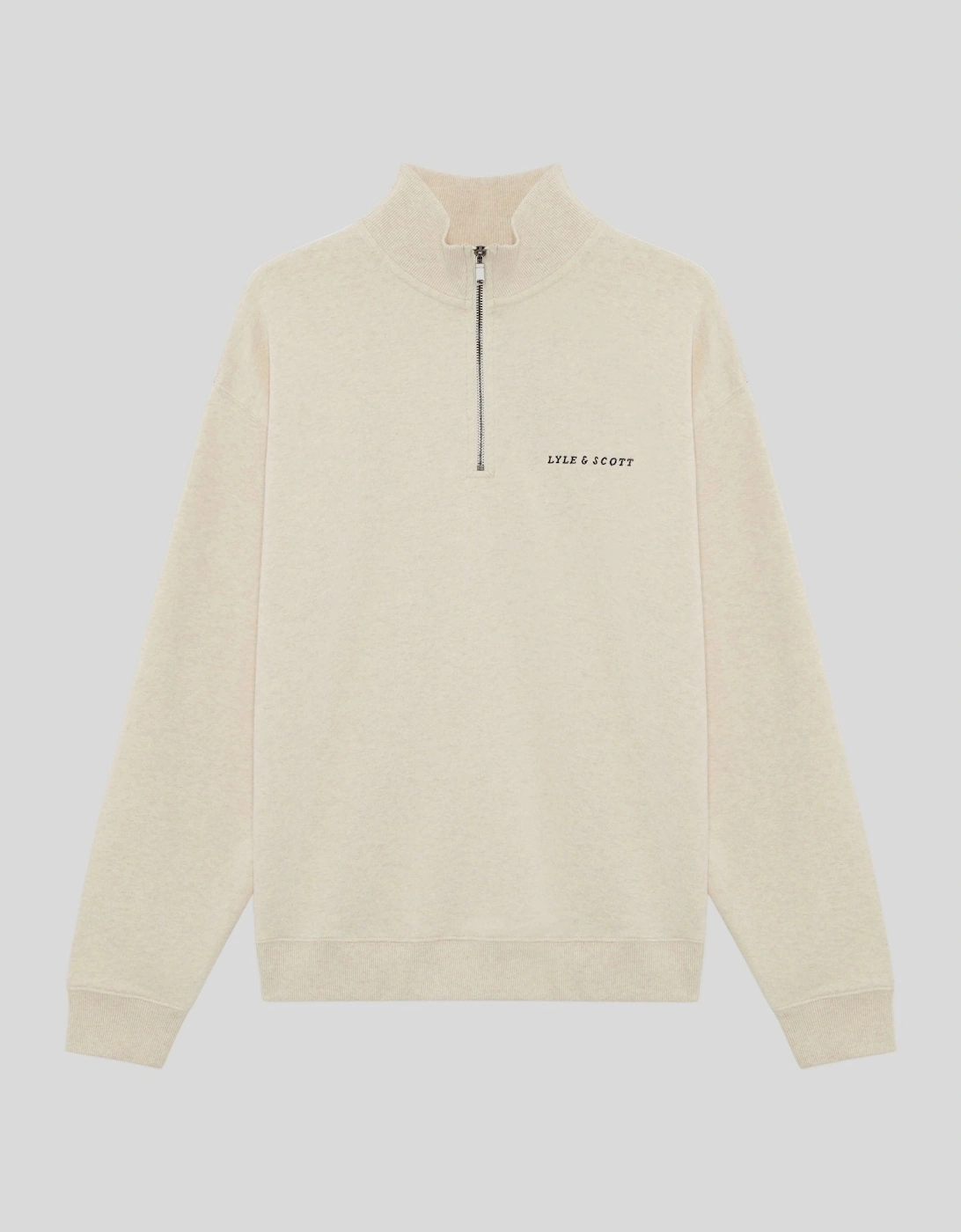 Heavyweight Script 1/4 Zip Sweatshirt, 3 of 2
