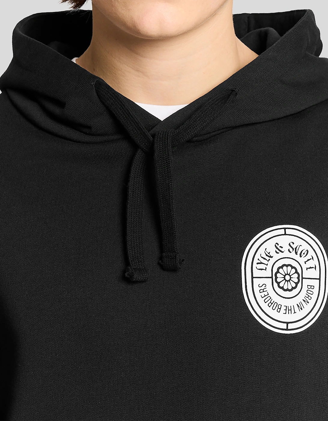 Graphic Badge Cotton Hoodie
