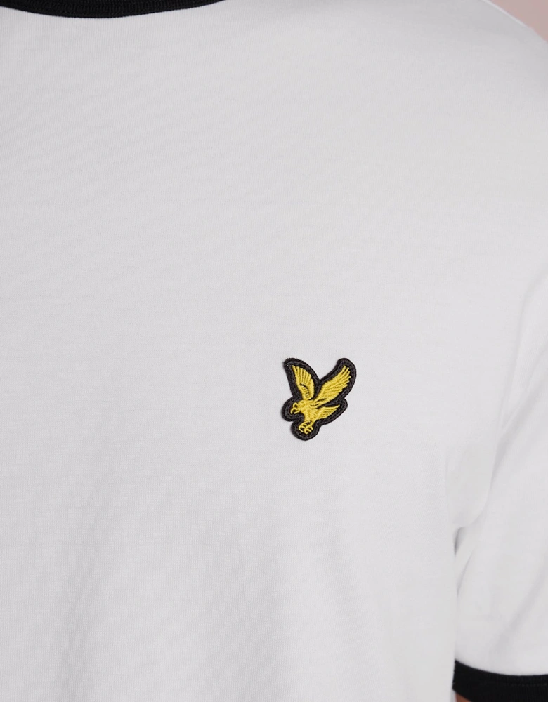 Ringer Cotton Crew Neck T-Shirt