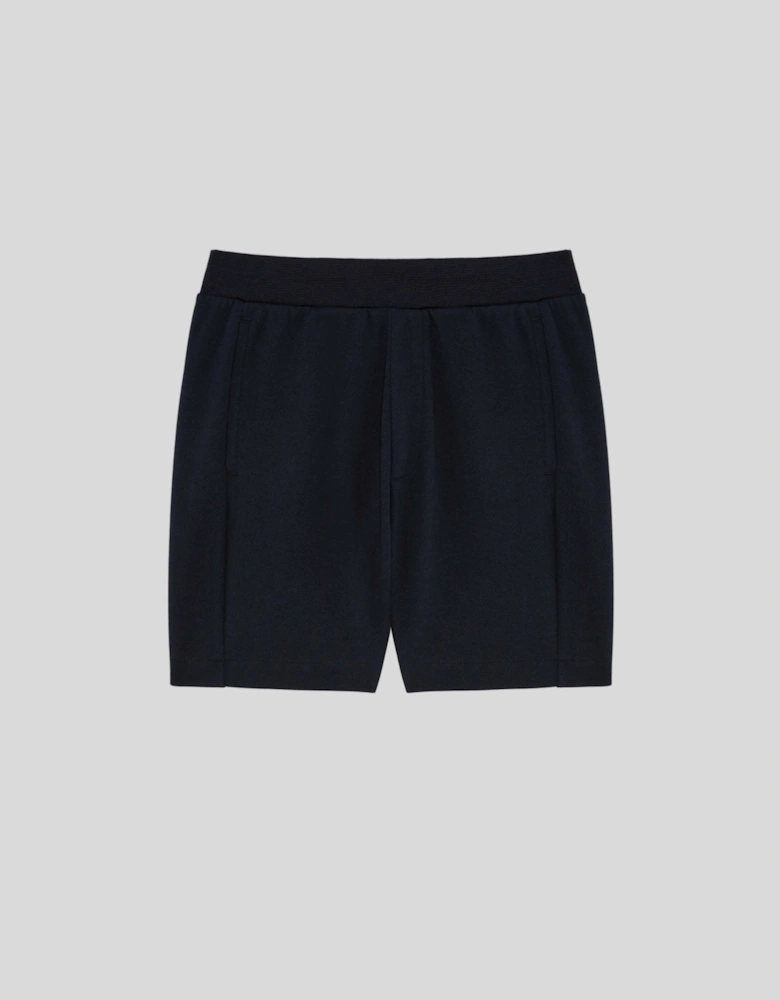 Cotton Blend Track Sweat Shorts