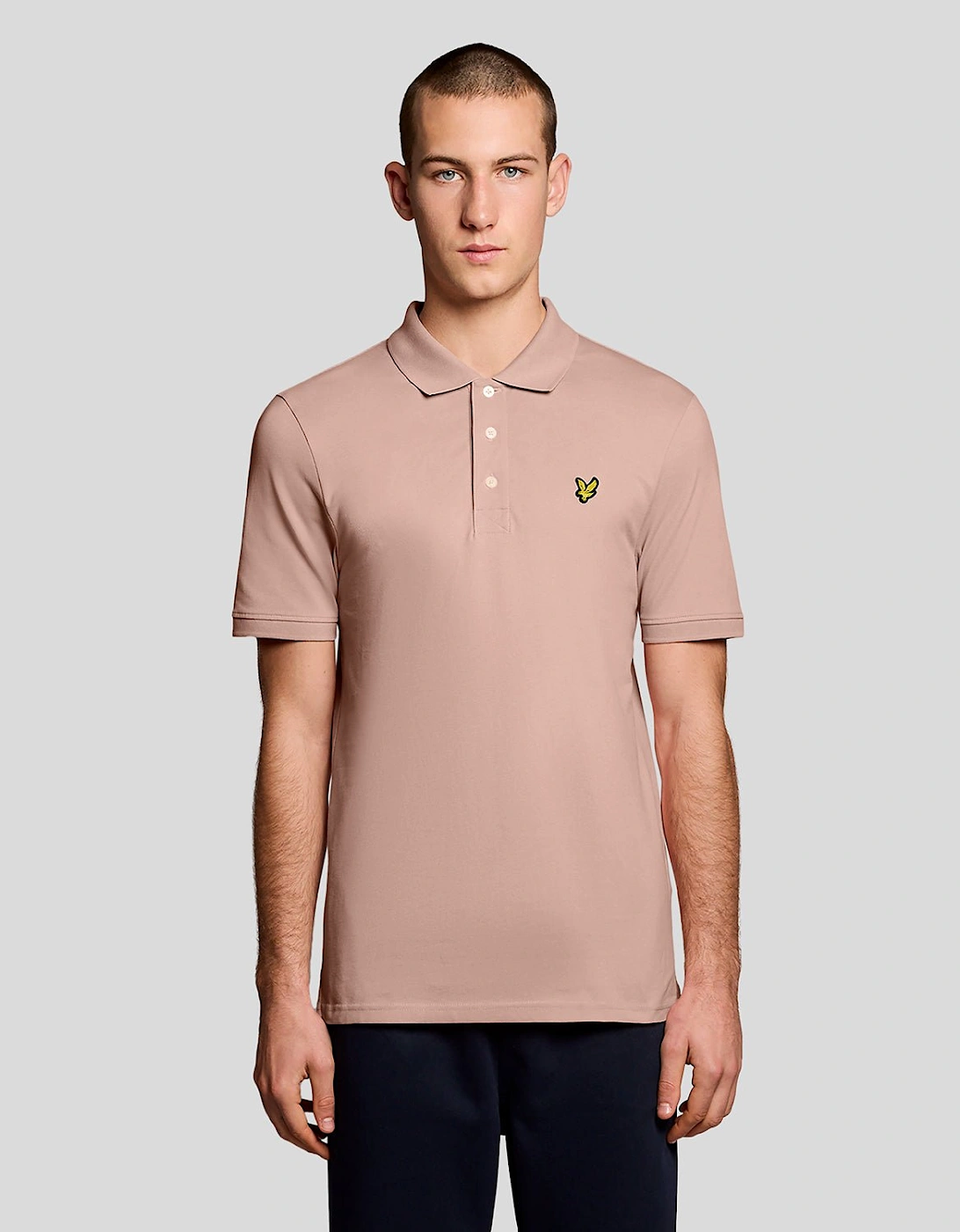 Lyle And Scott Men's Tan Cotton Polo Shirt  34 Xs