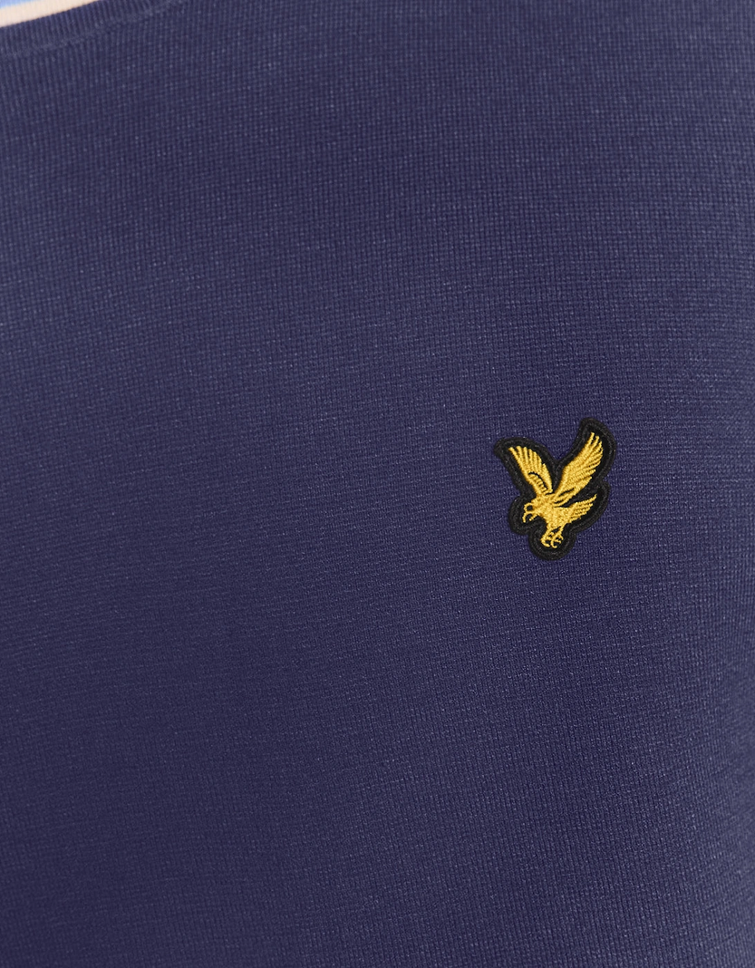 Tipped Knitted Crew Neck Jumper