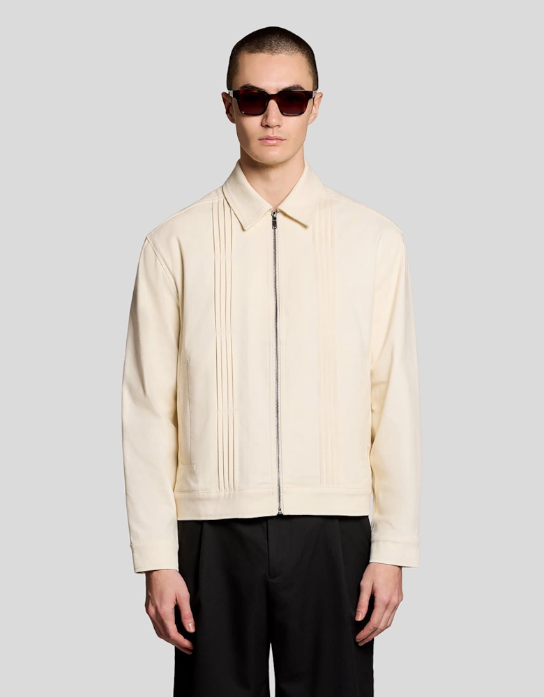 Pintuck Zip-Through Jacket