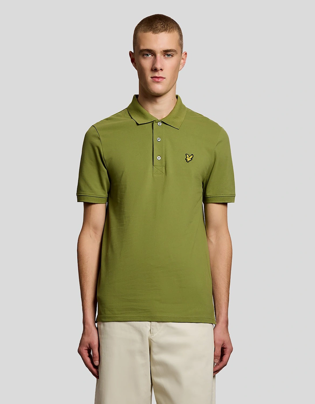 Lyle And Scott Men's Tan Cotton Polo Shirt  34 Xs