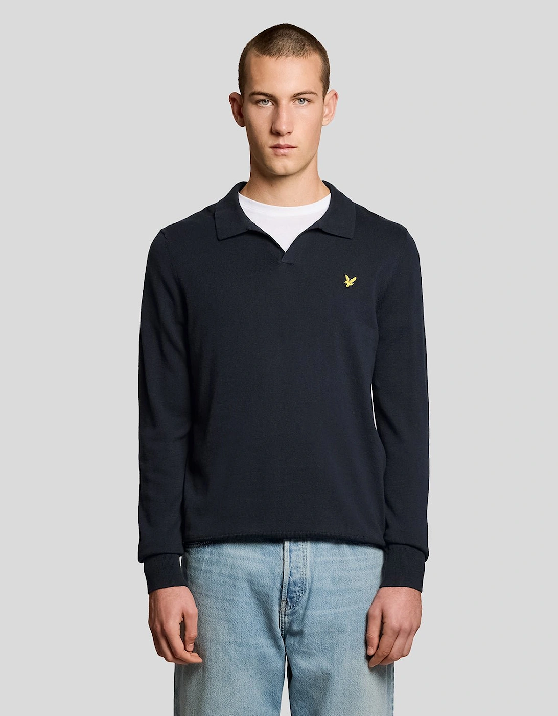 Cotton Polo-Collar Jumper, 7 of 6
