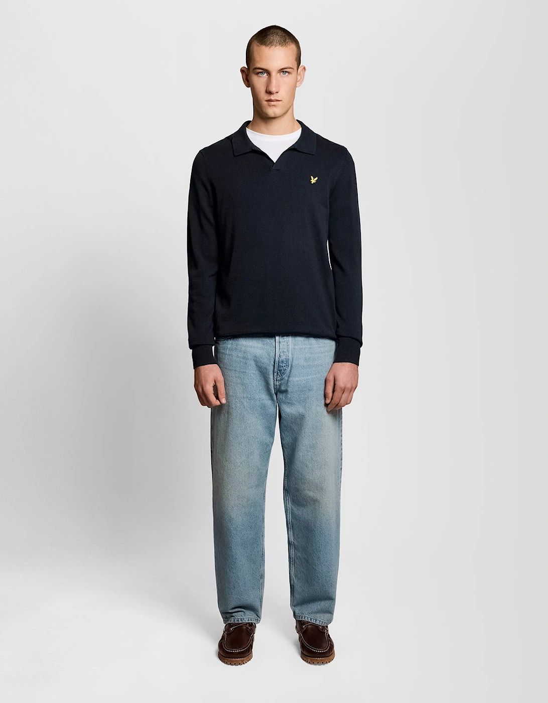 Cotton Polo-Collar Jumper