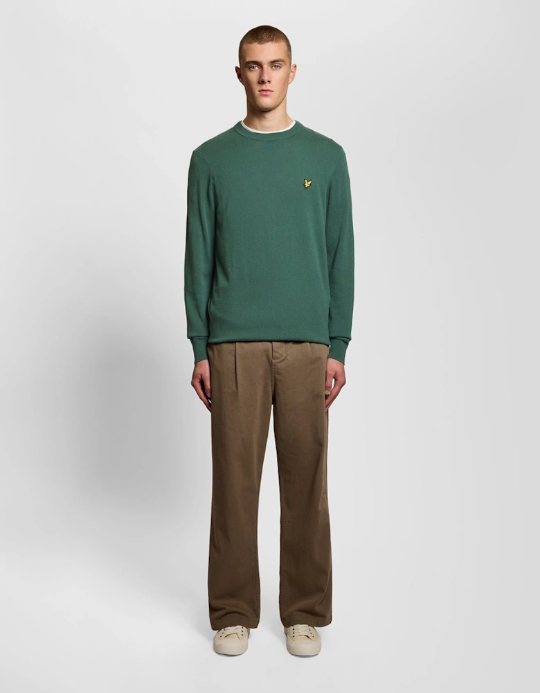 Cotton Crew Neck Jumper