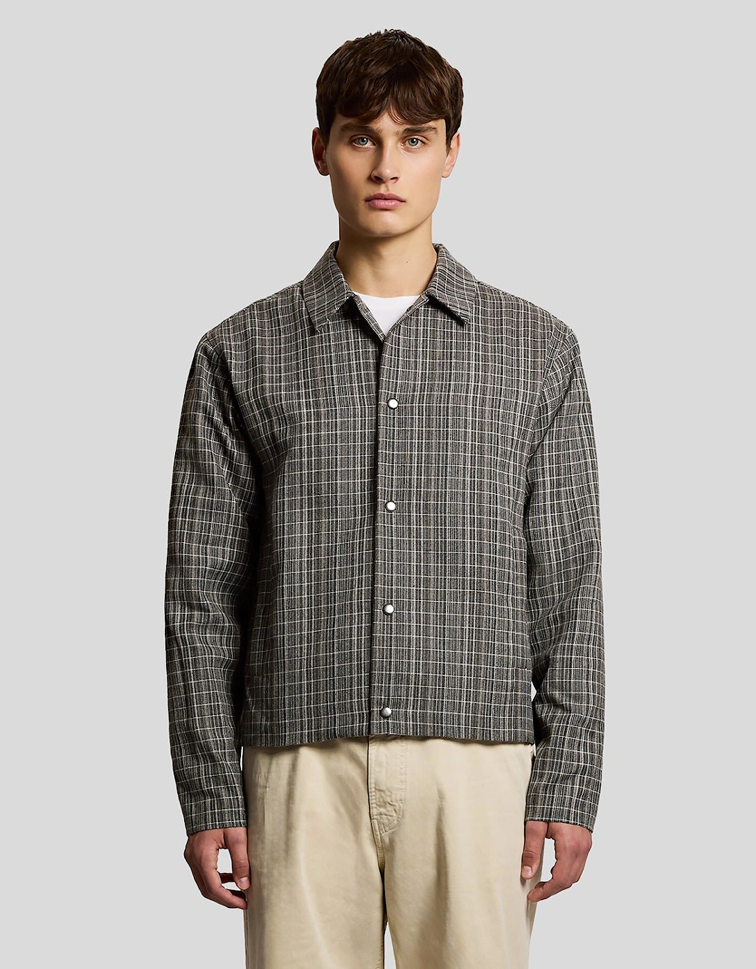 Lyle And Scott Men's Lightweight Check Overshirt  Xxl