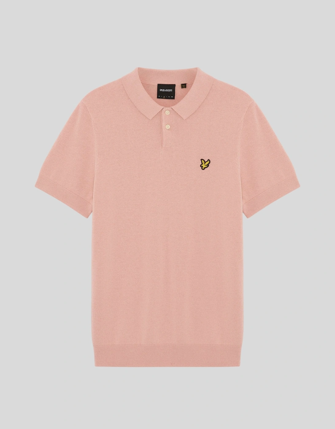 Lyle And Scott Men's Orange Cotton Knitted Polo Shirt  46/Regular 3XL