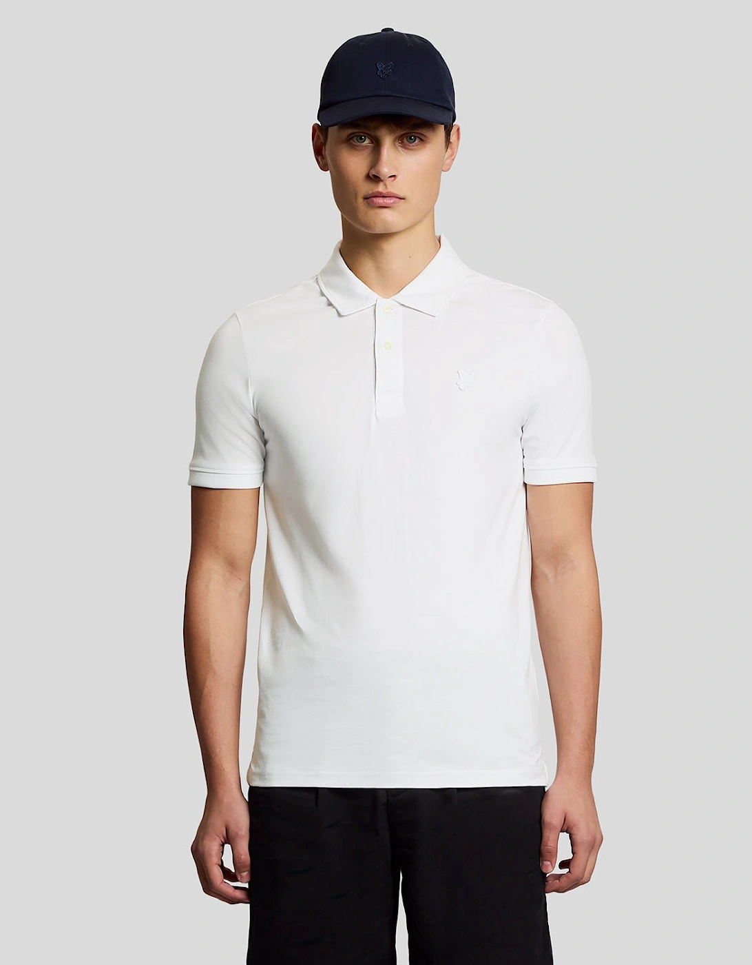 Lyle And Scott Men's White Pintuck Cuff Polo Shirt  34 Xs