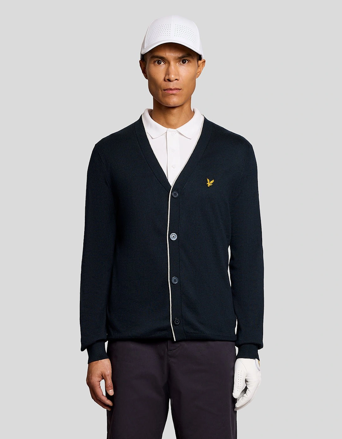 Lyle And Scott Men's Lightweight Knitted Cardigan  44 Xxl