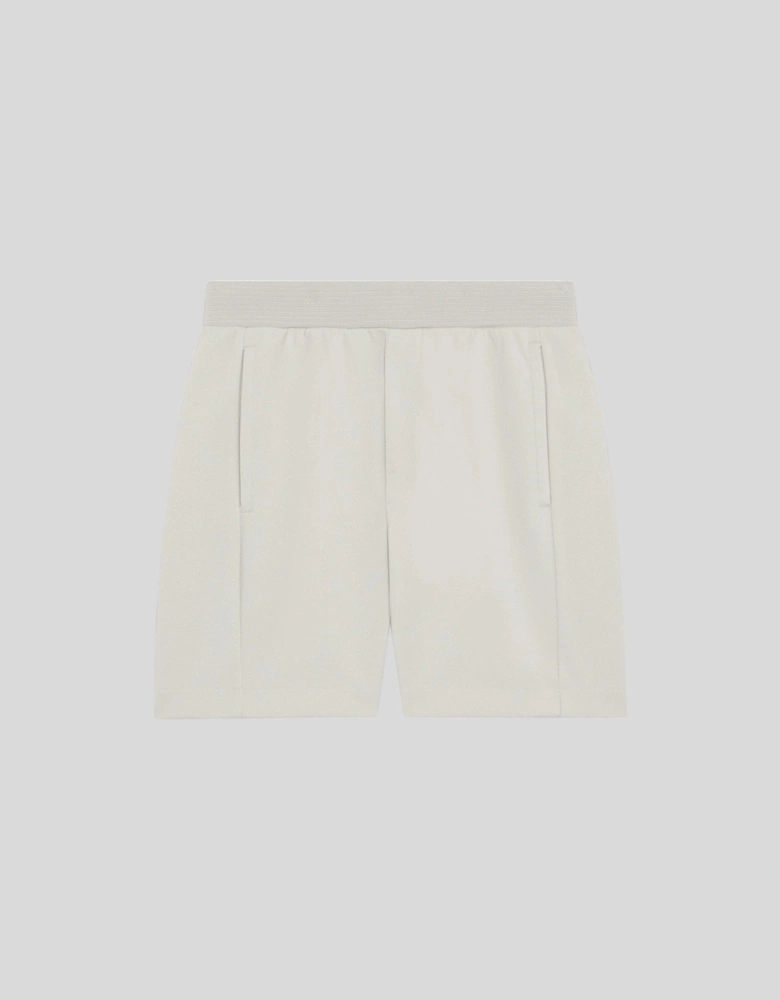 Cotton Blend Track Sweat Shorts