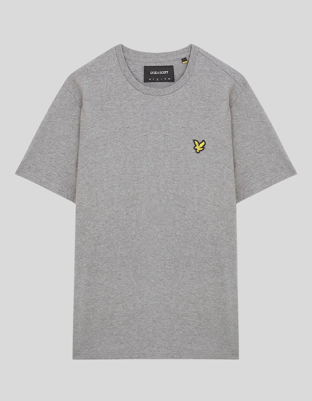 Lyle And Scott Men's Grey Cotton Crew Neck T-Shirt  46/Regular 3XL