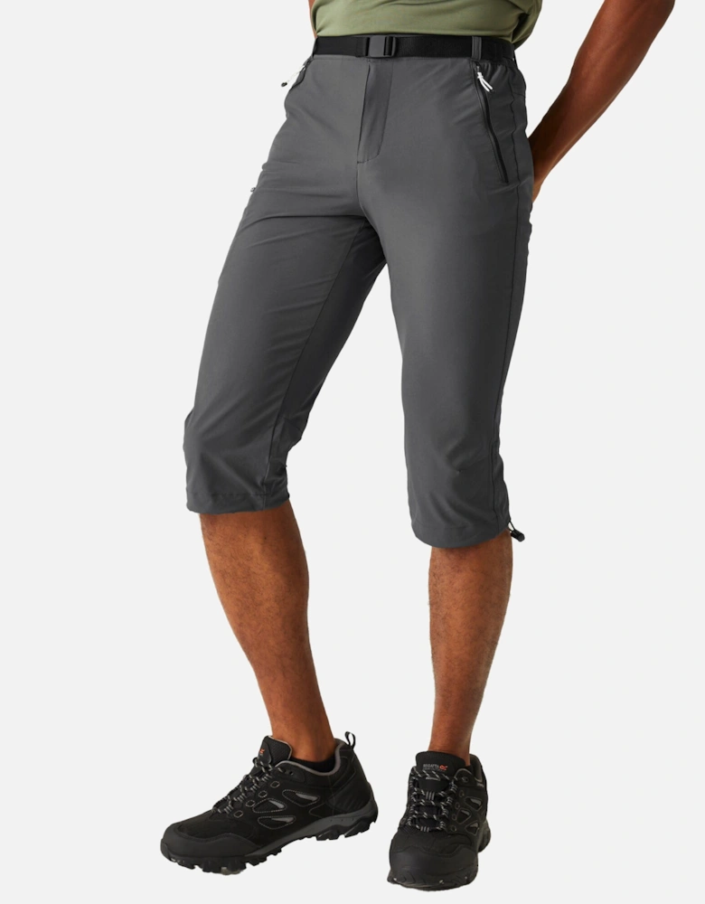 Mens Xert Stretch III Stretch Active Capri Shorts