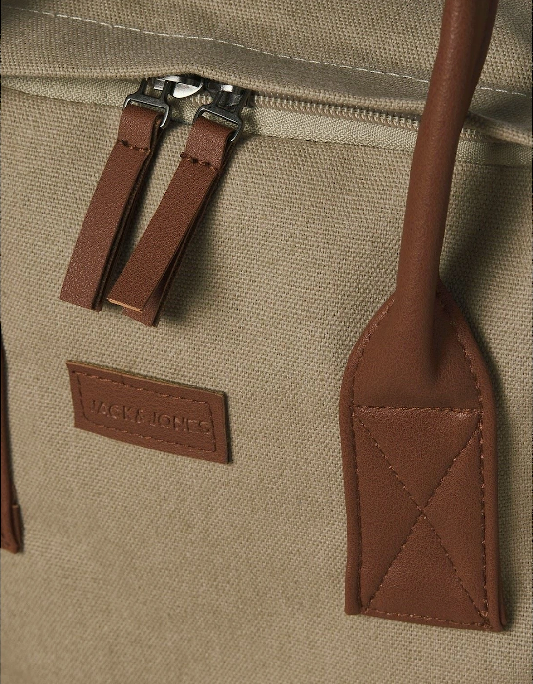 Pascal Cotton Unisex Adults Beige Backpack - One Size