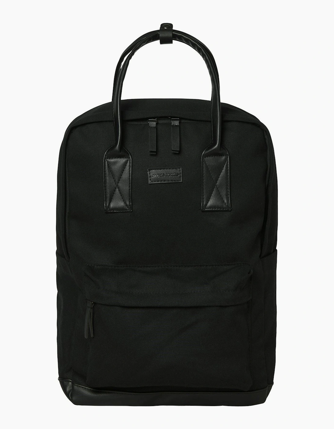 Men's Jack & Jones Pascal Cotton Black Backpack - One Size