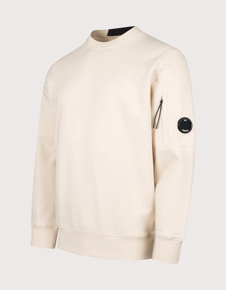 Diagonal Raised Fleece Lens Sweatshirt