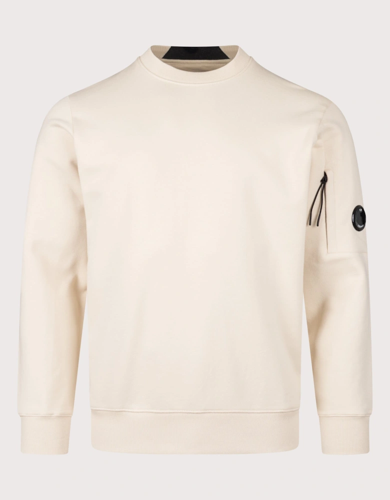 Diagonal Raised Fleece Lens Sweatshirt