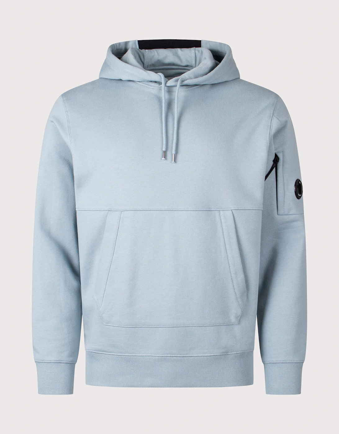 Diagonal Raised Fleece Lens Hoodie