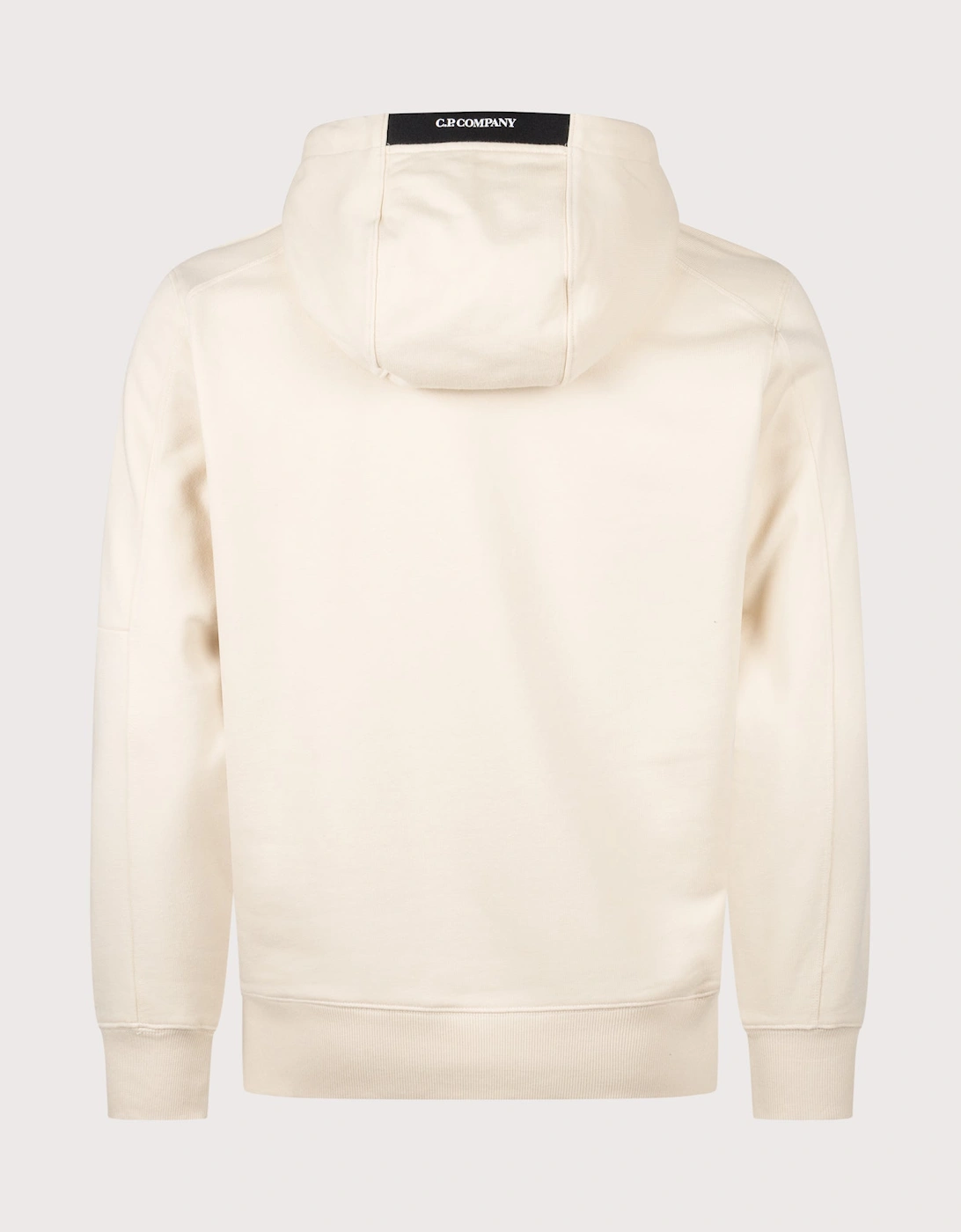 Diagonal Raised Fleece Lens Hoodie