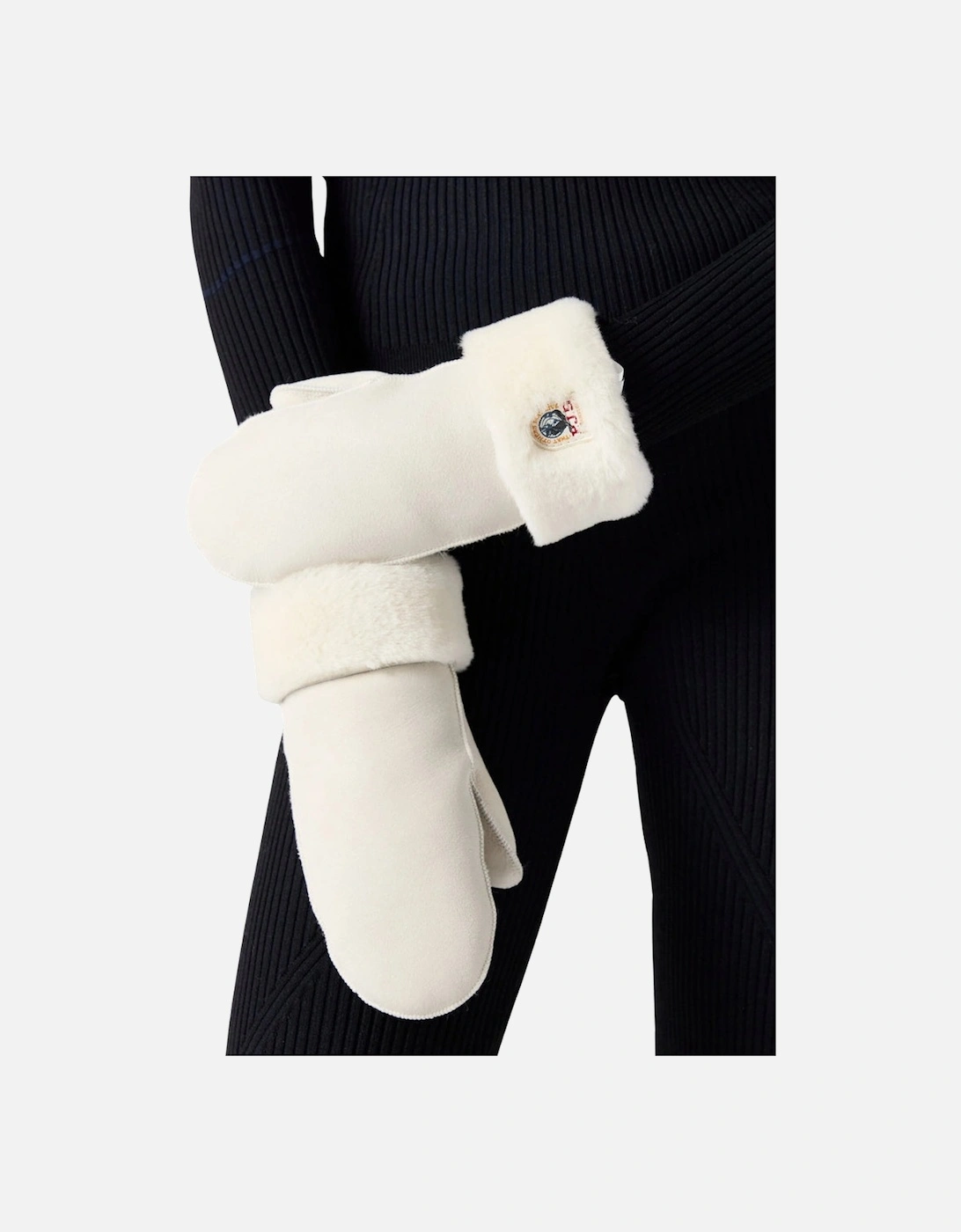 Shearling Mittens Chateau Grey