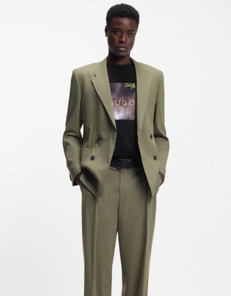 HUGO Doreston Mens Graphic T-Shirt - Black 001