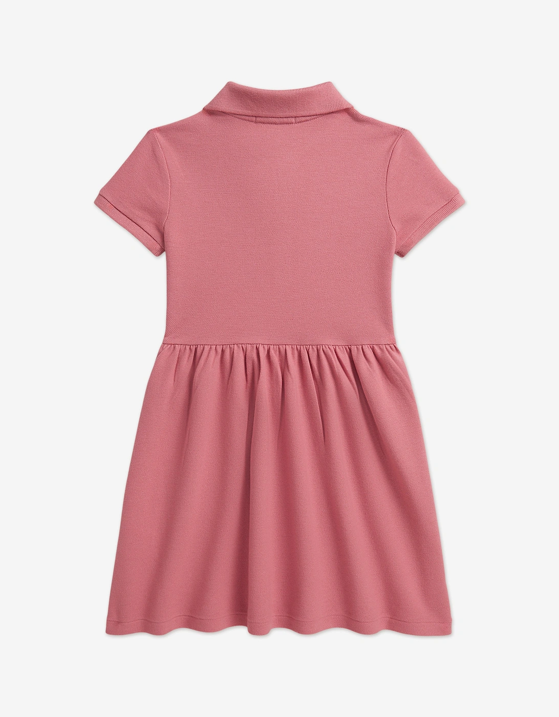Girls Polo Waist Dress in Pink