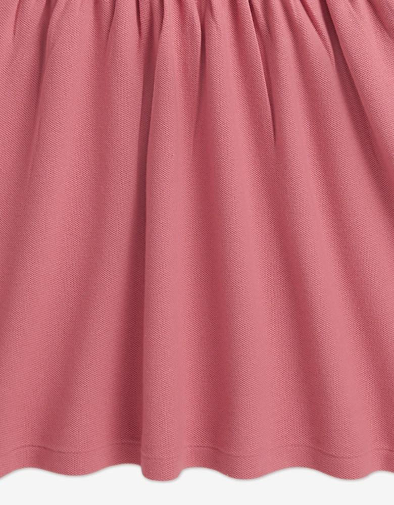 Girls Polo Waist Dress in Pink