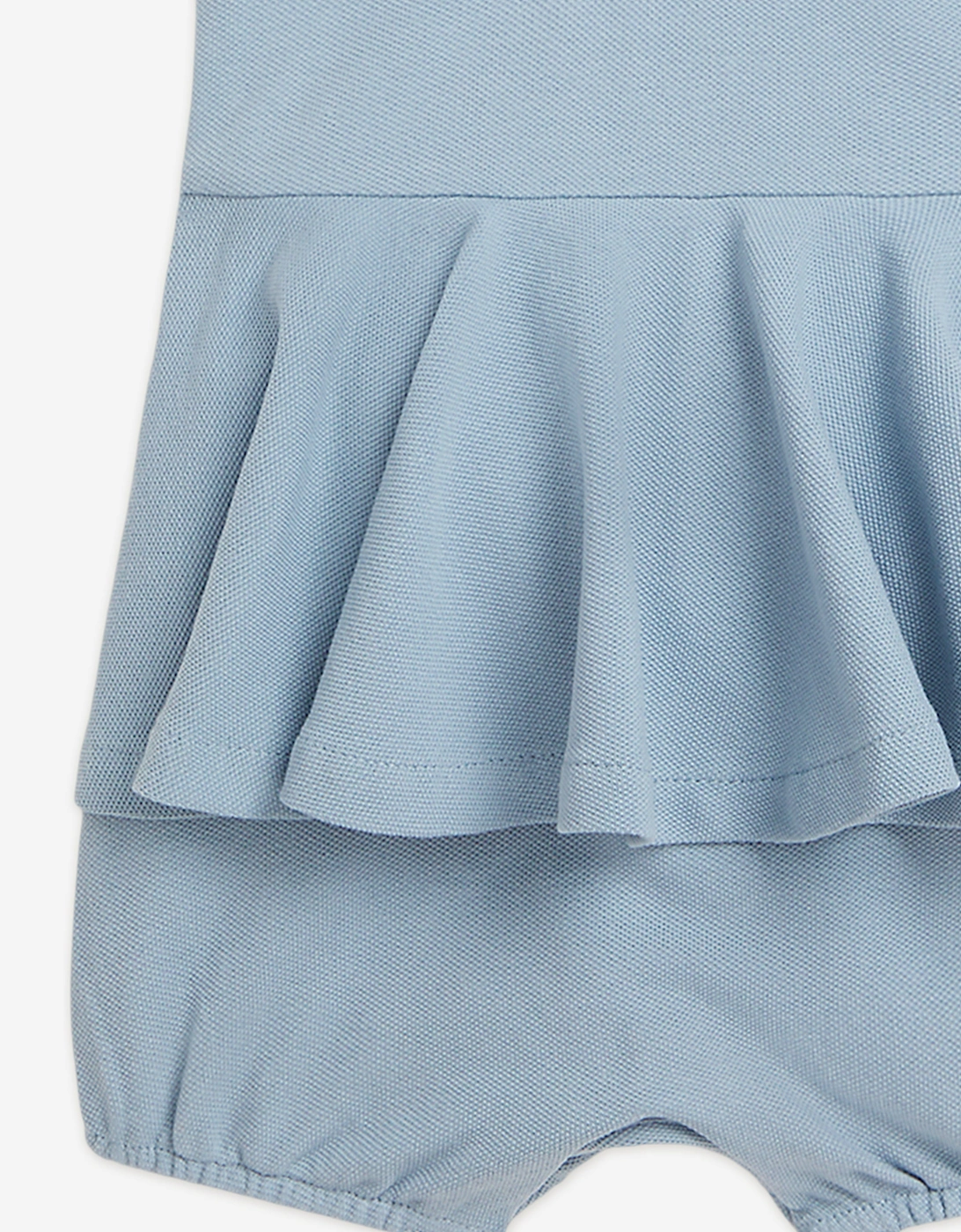 Baby Girls Peplum Romper in Blue