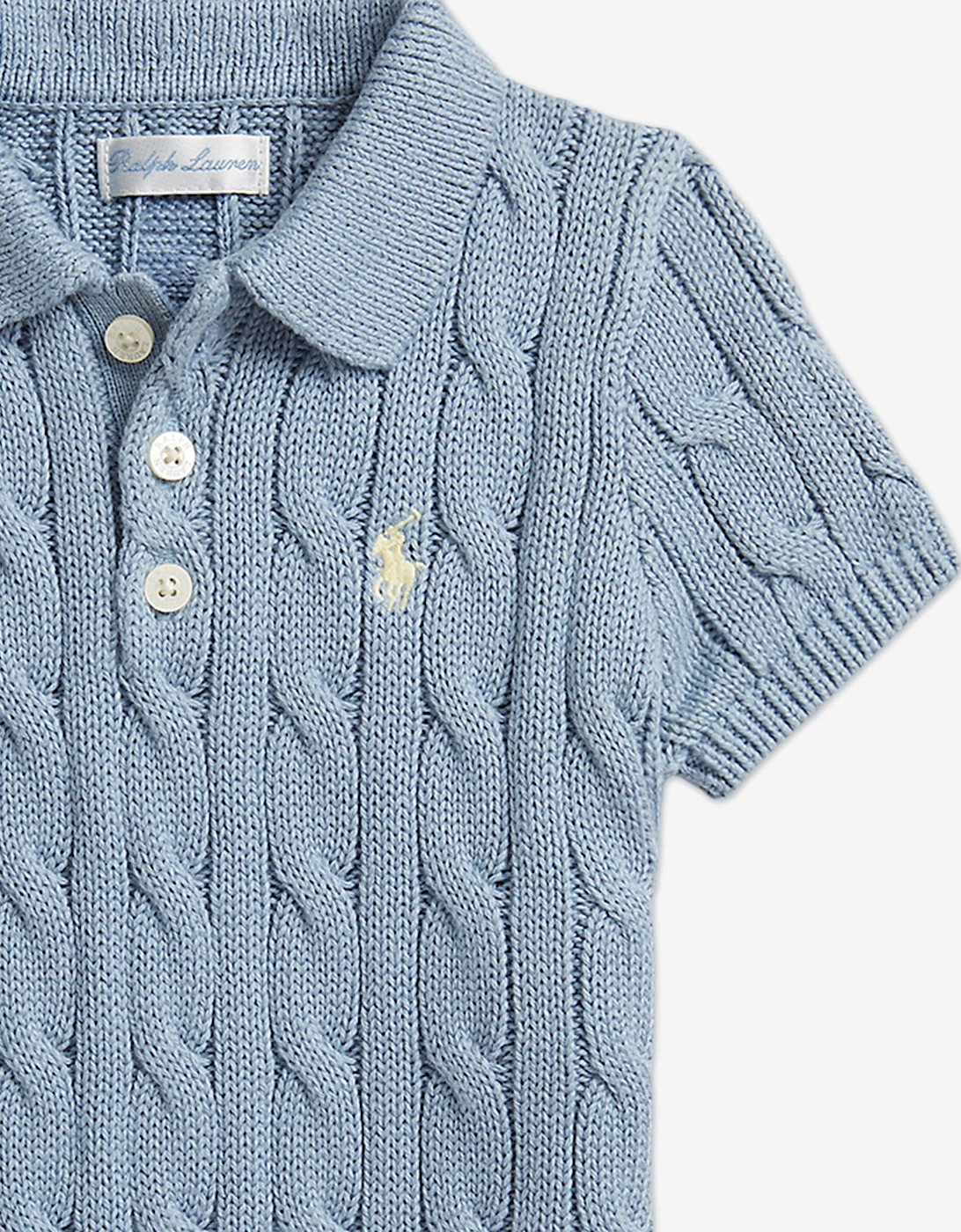 Baby Boys Logo Romper in Blue