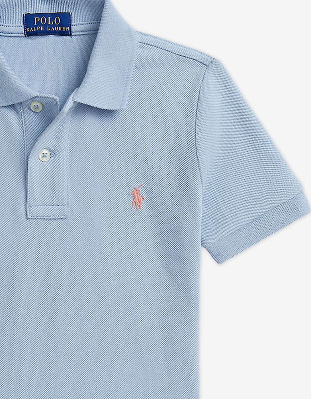 Boys Logo Polo Shirt in Blue