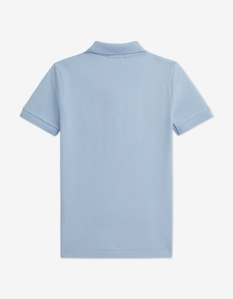Boys Logo Polo Shirt in Blue