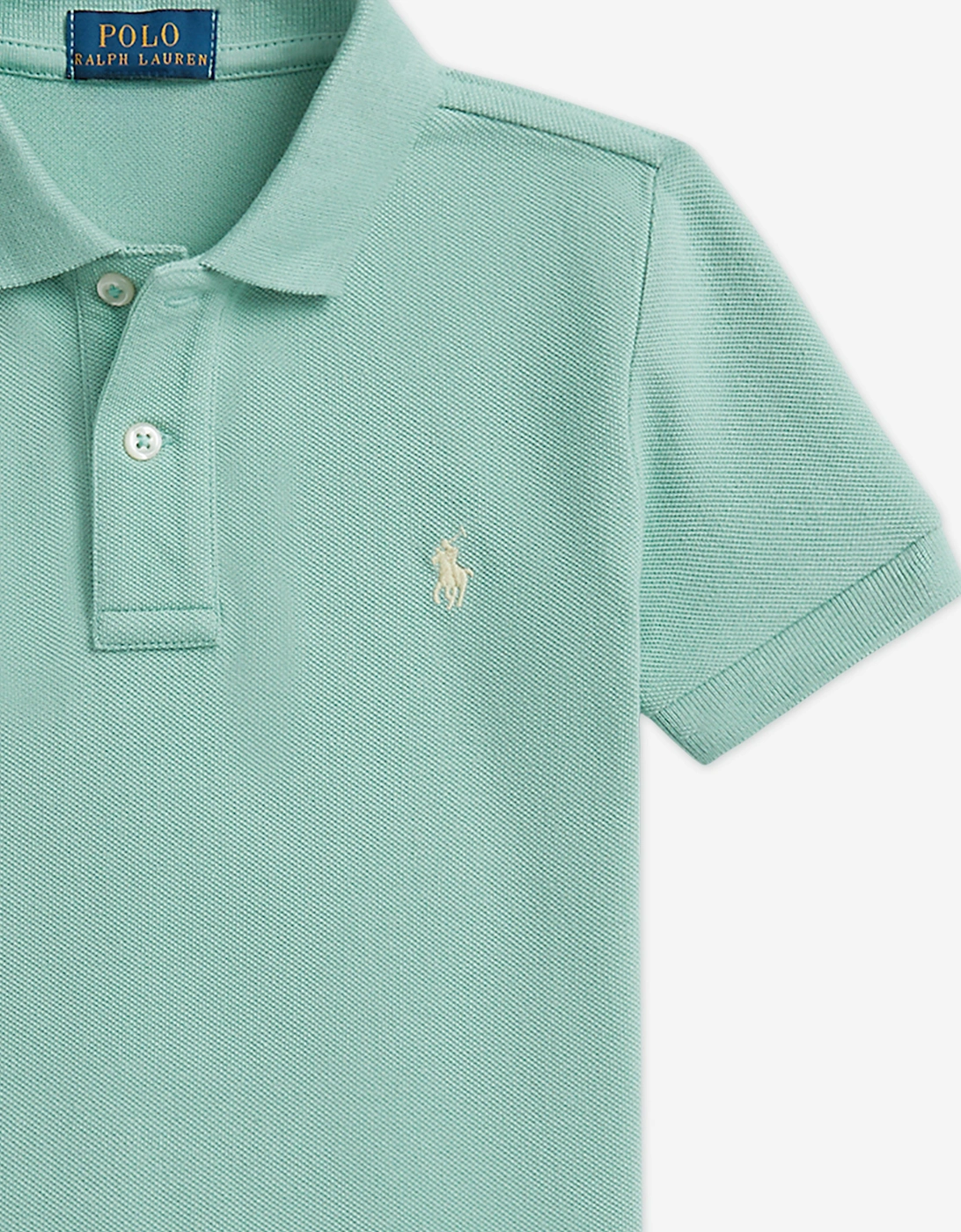 Boys Logo Polo Shirt in Green