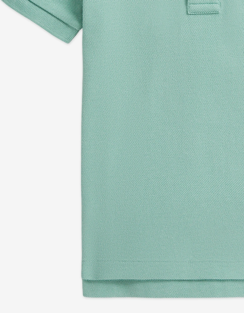 Boys Logo Polo Shirt in Green